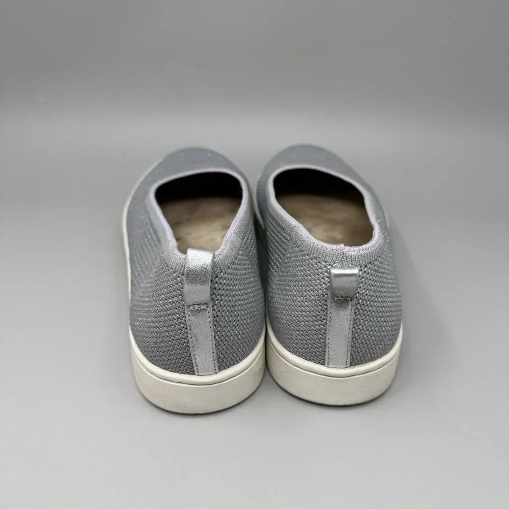 Vionic Uptown Skimmer Women's Knit Slip-on Comfort Shoe Light Gray Size 10